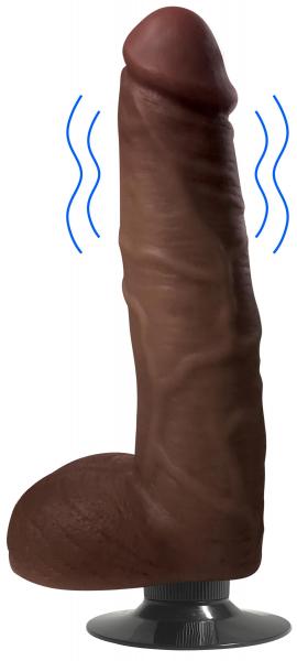 Jock Dark Vibrating Dildo With Balls - 9 Inch Sex Toy Product