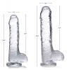 Jock C-thru Dildo With Balls - 9 Inch Sex Toy Product Image 2