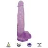 8 Inch Slim Stick With Balls Grape Ice Dildo Sex Toy Product Image 3