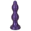 The Queen Ribbed Anal Plug â€“ Purple Sex Toy Product Image 4