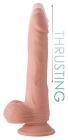 Thrusting And Vibrating 8 Inch Dildo - Light Sex Toy Product