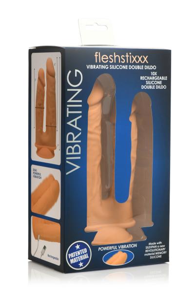 10x Silexpan Vibrating 6 And 7 Inch Double Dildo Sex Toy Product