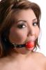 Red Silicone Ball Gag Sex Toy Product Image 3