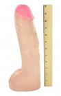 Hung Vac-U-Lock Attachment Beige Dildo Sex Toy Product