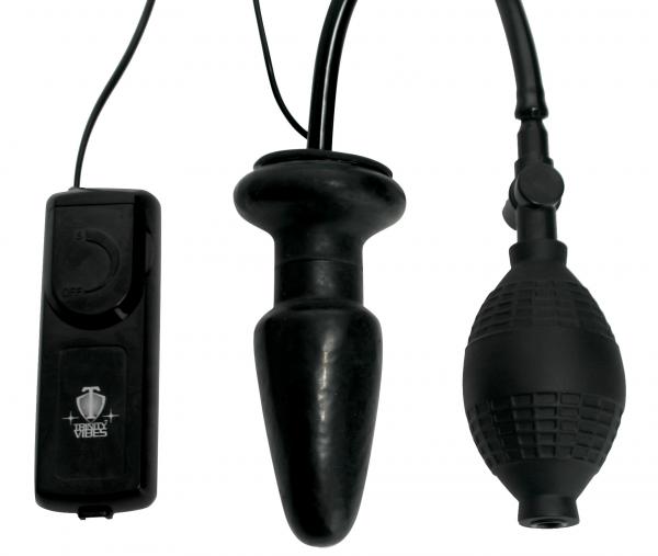 Deluxe Wonder Plug Inflatable Vibrating Black Sex Toy Product