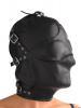 Asylum Leather Hood With Removable Blindfold And Muzzle- M/L Sex Toy Product Image 1
