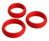 3 Piece Silicone C Ring Set - Red Sex Toy Product Image 1