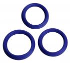 3 Piece Silicone Erection Rings - Blue Sex Toy Product