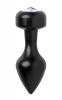 Spade Petite Jeweled Anal Plug Aluminum Black Sex Toy Product Image 1