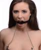 Seize O-Ring Gag with Nipple Clamps Black Sex Toy Product Image 1