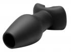 Invasion Hollow Silicone Anal Plug Large Black Sex Toy Product