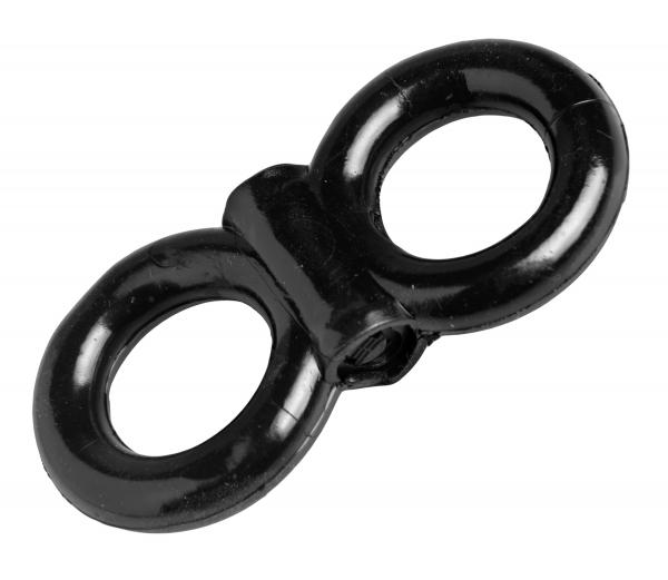 Vibrating Dual Cock Ring Black Sex Toy Product