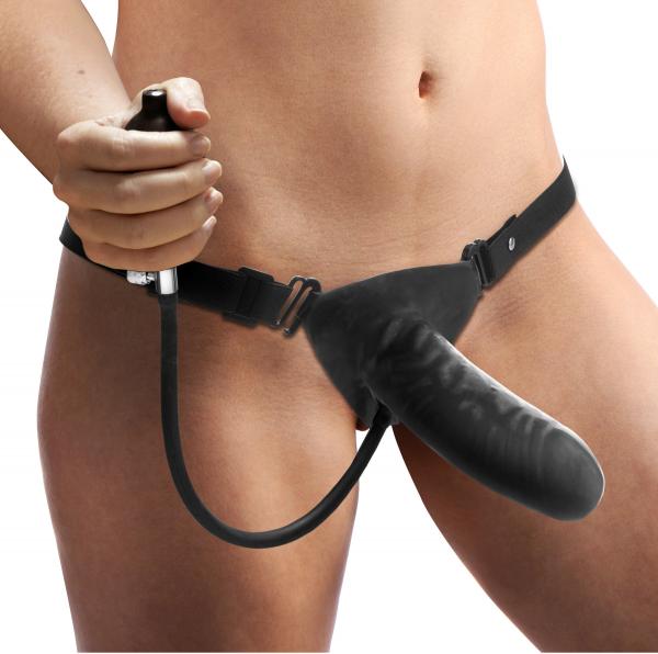 Expander Inflatable Strap On Black Sex Toy Product