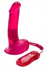 Vibrating Jelly Dildo Violet Sex Toy Product