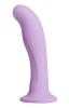 Royal Heart On Silicone Harness Dildo Purple Sex Toy Product Image 1