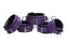 Purple 5 Piece Locking Leather Bondage Set Sex Toy Product Image 1
