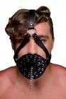 Strict Open Mouth Head Harness Black O/S Sex Toy Product