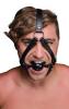 Head Harness With 1.65 Inches Ball Gag Black Leather Sex Toy Product Image 1