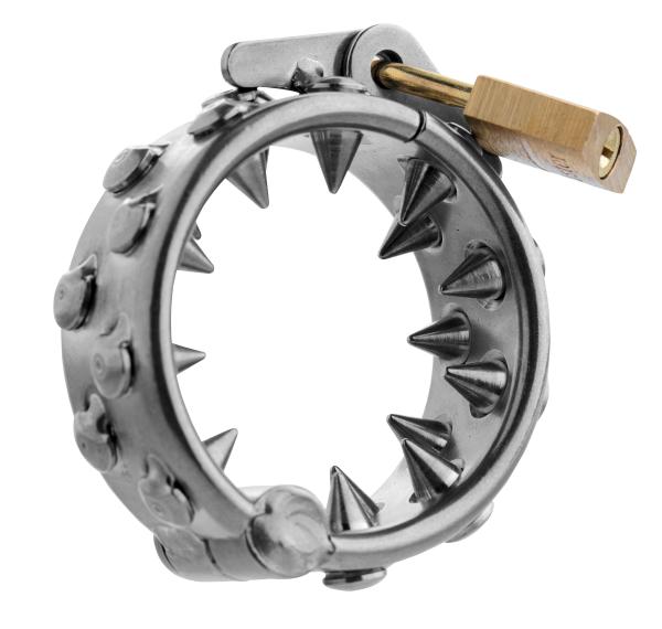 Impaler Locking CBT Ring With Spikes Sex Toy Product