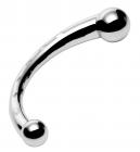 The Chrome Crescent Dual Ended Dildo Sex Toy Product