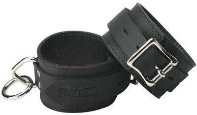 Strict Leather Standard Locking Wrist Cuffs Sex Toy Product