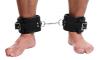 Leather Padded Premium Locking Ankle Restraints Black Sex Toy Product Image 2