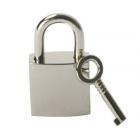 Chrome Lock with 2 Keys Sex Toy Product