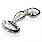 Jeweled Prostate Steel Plug Chrome Sex Toy Product