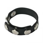 5 Snap Rubber Cock Ring Black Bulk Sex Toy Product