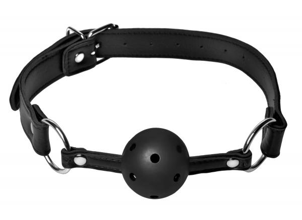 Breathable Ball Gag Black Sex Toy Product