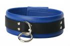 Blue Mid-level Leather Collar Sex Toy Product