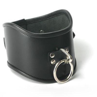 Strict Leather Locking Posture Collar- Small Sex Toy Product