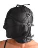 Asylum Leather Hood With Removable Blindfold And Muzzle- Sm Sex Toy Product Image 2