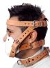White And Tan Hospital Style Leather Muzzle Sex Toy Product Image 3