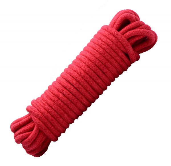 32 Foot Cotton Bondage Rope - Red Sex Toy Product