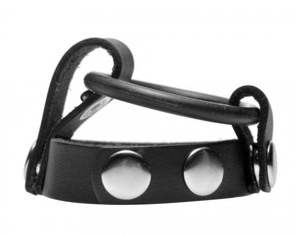 Leather Cock Ring Harness Sex Toy Product