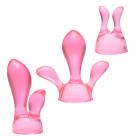 Savvy 3 Piece Wand Attachment Set Pink Sex Toy Product