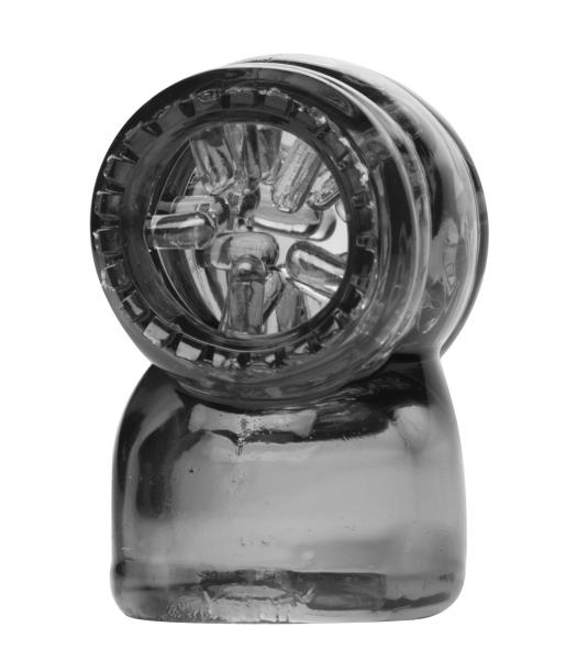 Black Vibra Cup Male Masturbation Wand Attachment Sex Toy Product