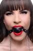 Breathable Ball Gag With Nipple Clamps Sex Toy Product Image 1