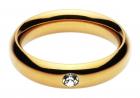 Rhinestone Accented Golden Heavy Weight Cock Ring 1.75 Inches  Sex Toy Product