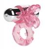 Lick Her Vibrating Cock Ring Pink Sex Toy Product Image 1