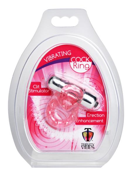 Lick Her Vibrating Cock Ring Pink Sex Toy Product