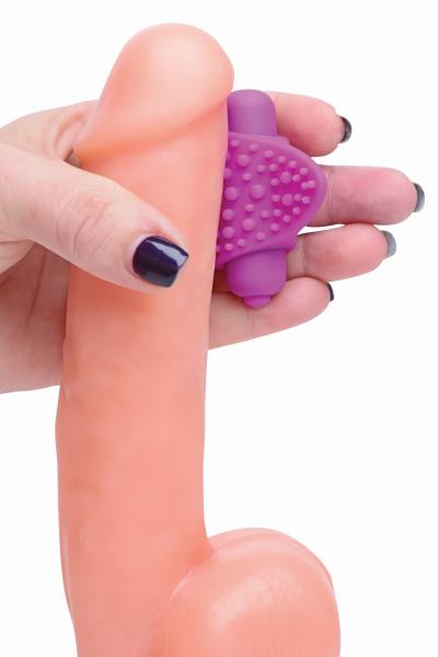 Versa Tingler Cock Ring, Finger Vibe Clit Stim Purple Sex Toy Product