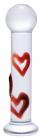Lil Hearts Glass Plug With Raised Heart Texture Sex Toy Product
