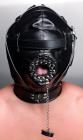 Sensory Deprivation Hood With Open Mouth Gag Black Sex Toy Product
