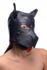 Strict Leather Puppy Hood With Bendable Ears Black Sex Toy Product