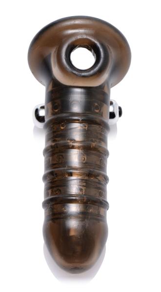 Vibrating Girth Enhancing Sheath Black Sex Toy Product