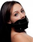 Strict Cock Head Silicone Mouth Gag Black Sex Toy Product