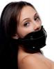 Strict Cock Head Silicone Mouth Gag Black Sex Toy Product Image 1