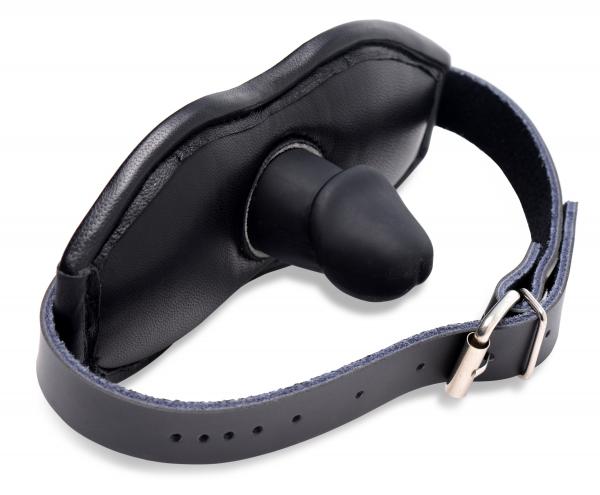 Leather Padded Silicone Penis Mouth Gag Sex Toy Product
